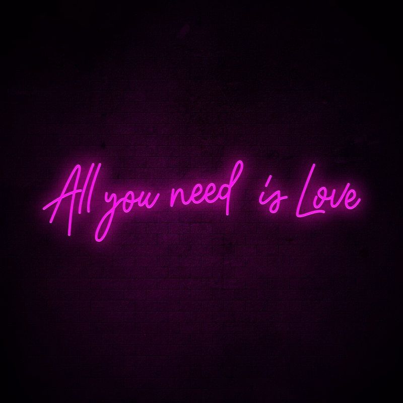 All You Need Is Love Neon LED