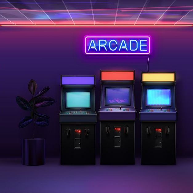 Arcade Text Neon LED