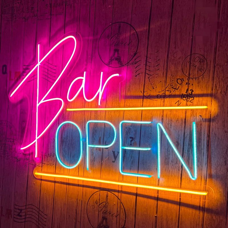 Bar Open Neon LED