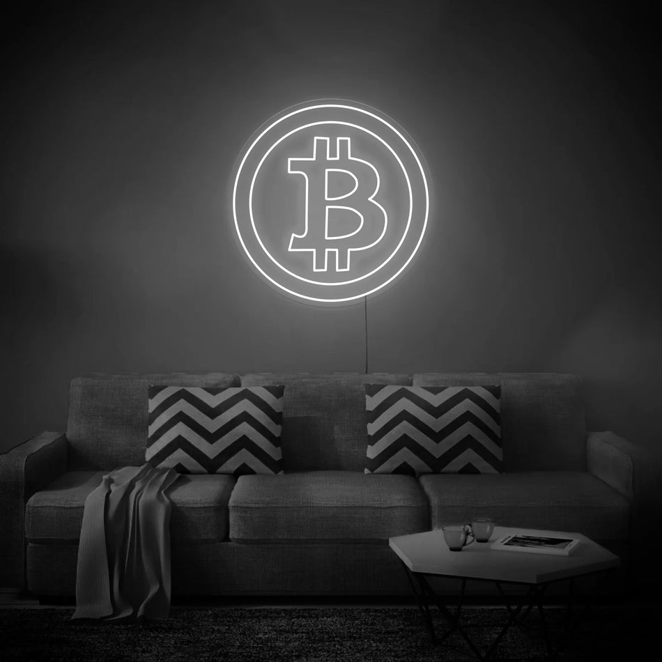 Bitcoin Neon LED