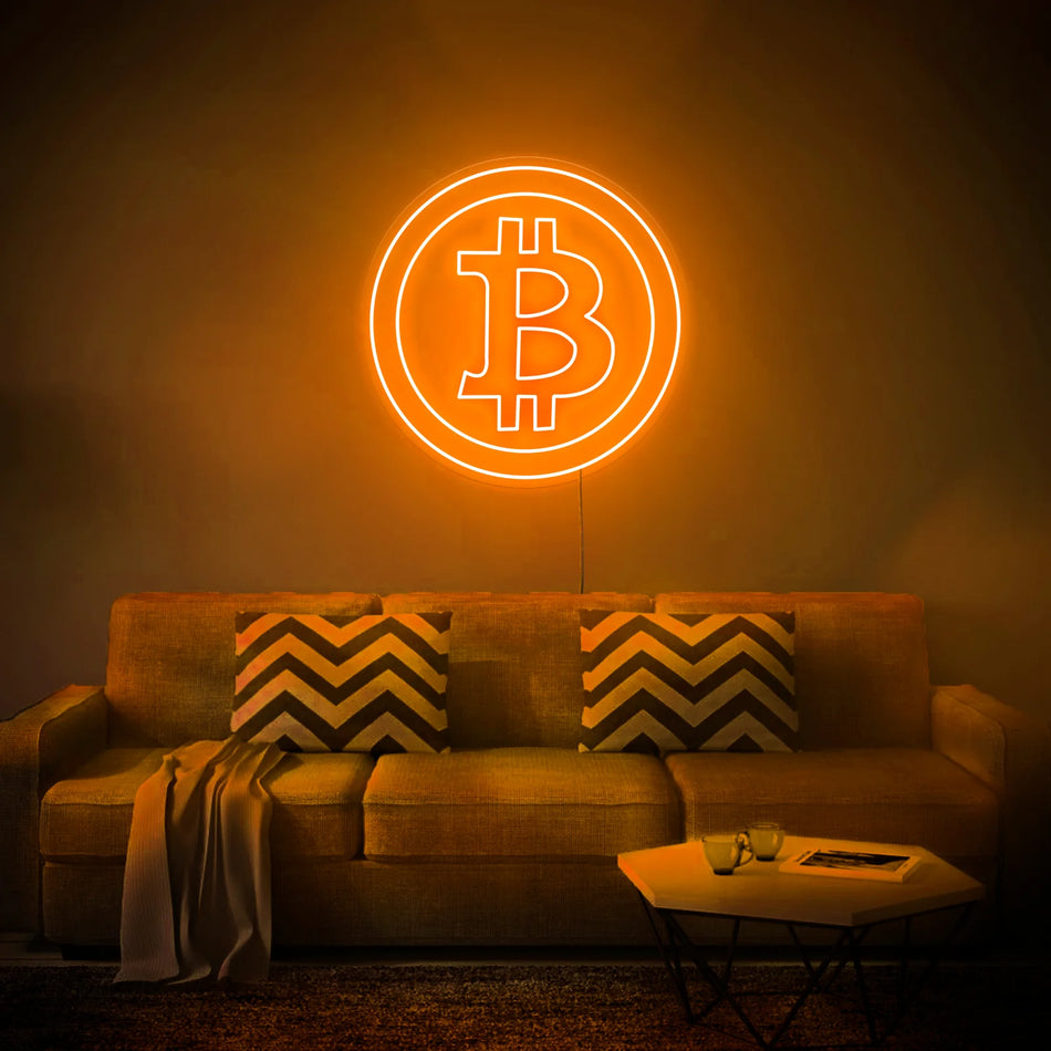 Bitcoin Neon LED