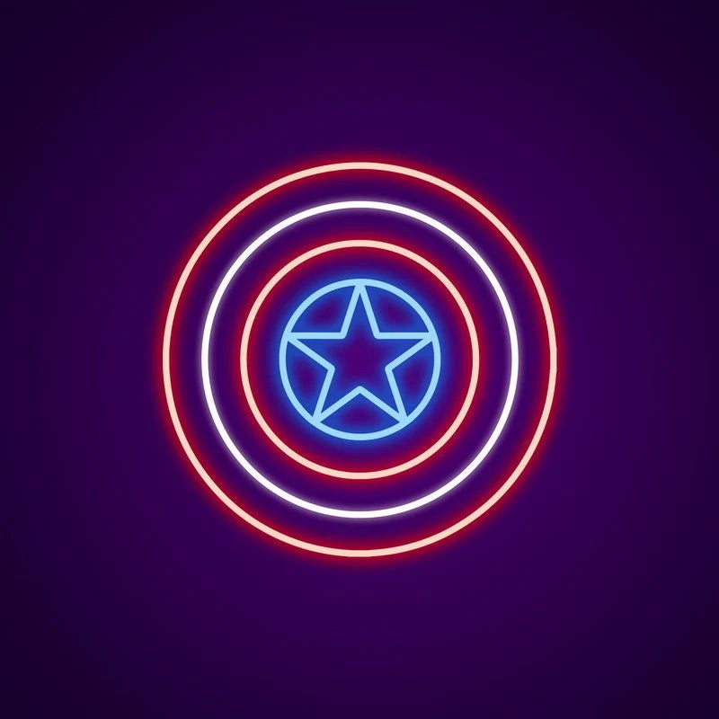 Captain America Scut Neon LED