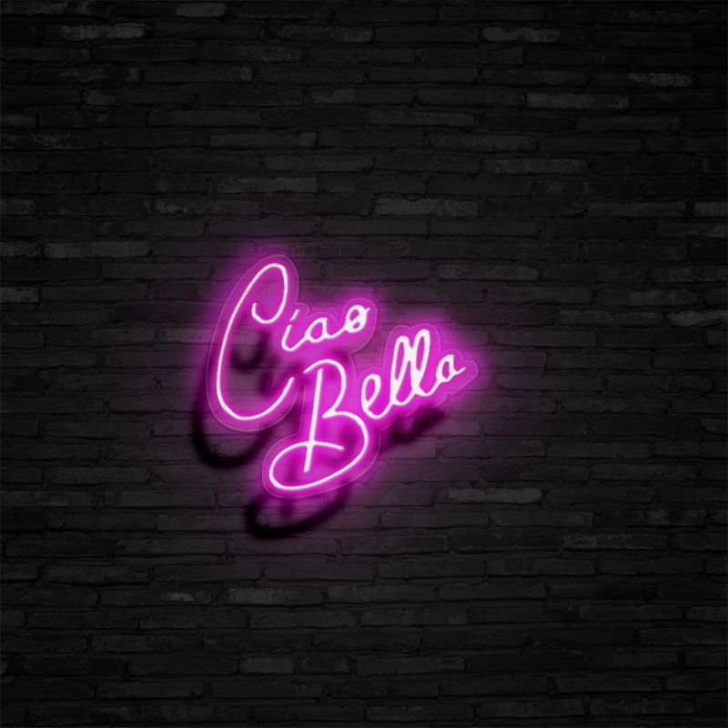 Ciao Bella Text Neon LED