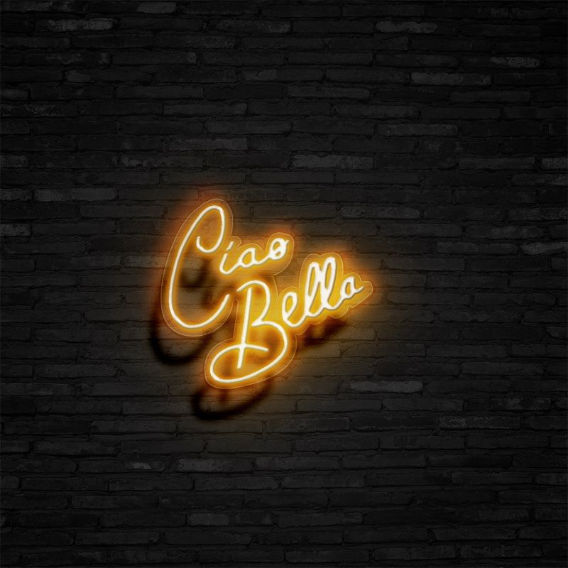 Ciao Bella Text Neon LED