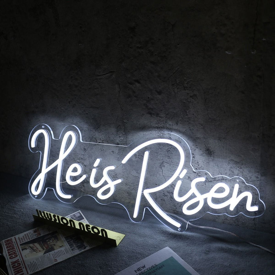 He Is Risen Neon LED