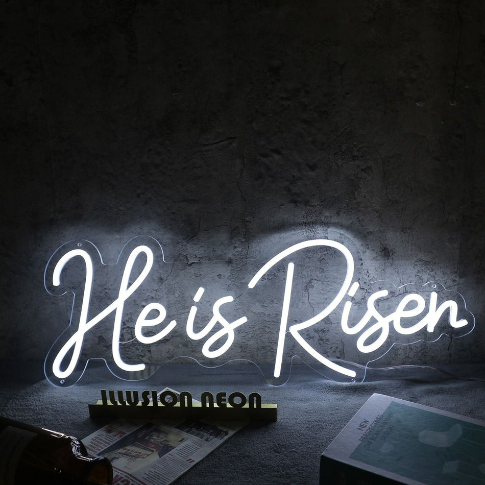 He Is Risen Neon LED