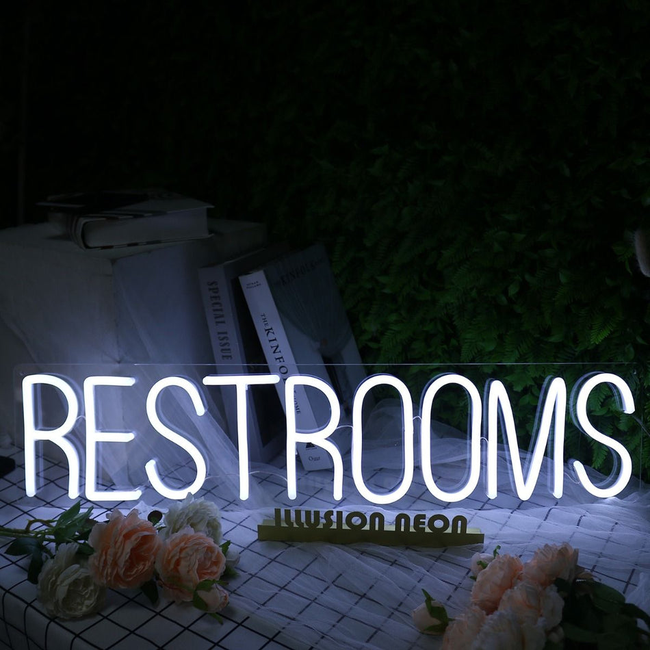 Restrooms Neon LED