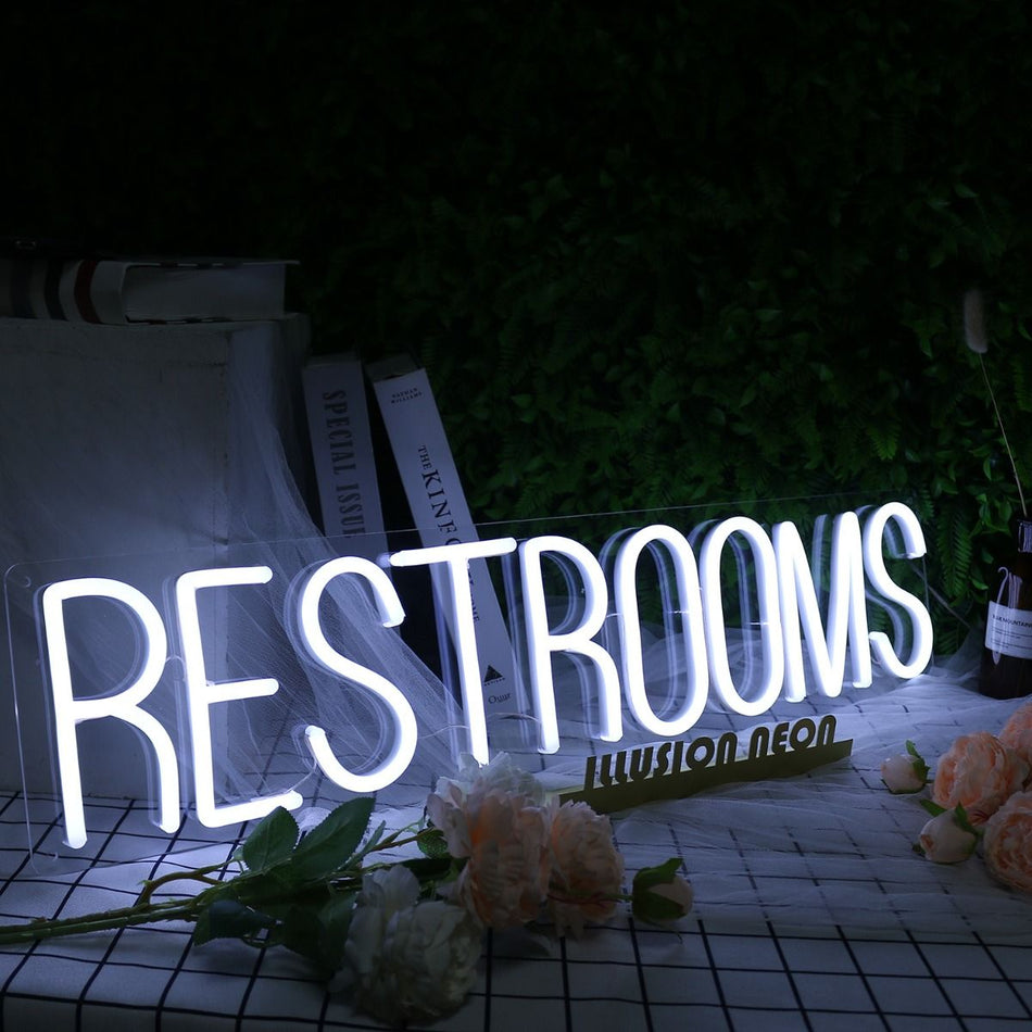 Restrooms Neon LED