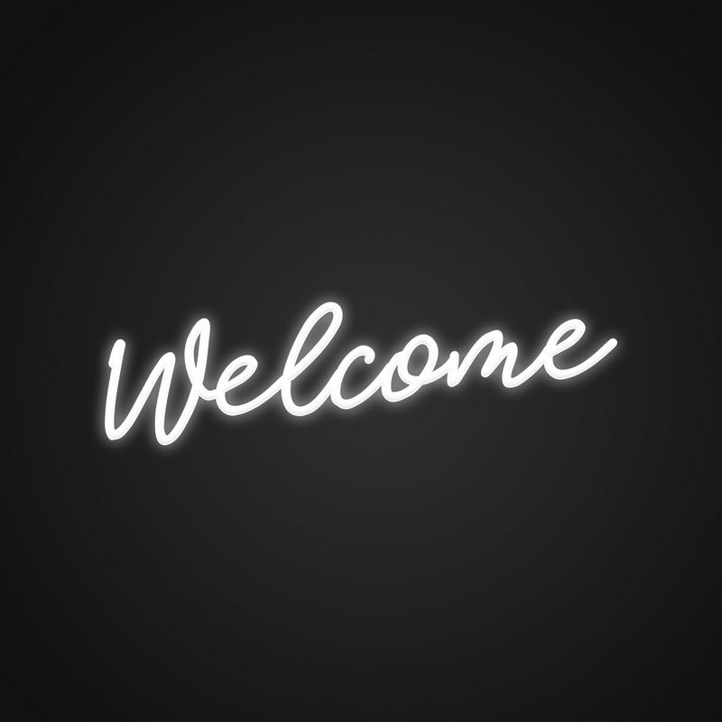 Welcome Neon LED